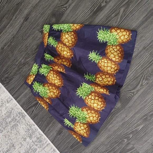 🔥🔥🔥J. CREW Spring Pineapple skirt with pockets 0 - Picture 3 of 13